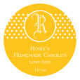 Regal Big Candle Round Labels